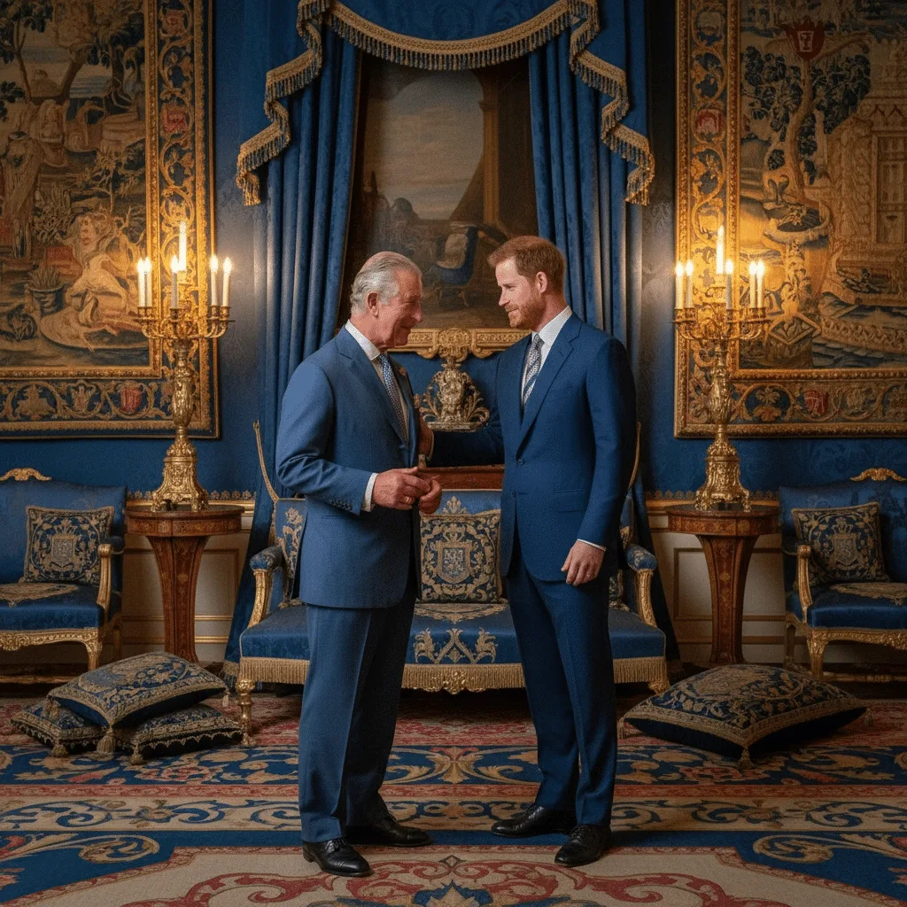 Regele Charles a avut o întâlnire surpriză cu Prințul Harry în capitala britanică